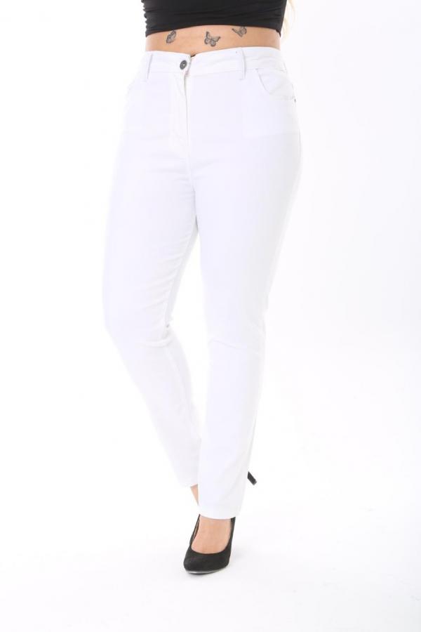 Beyaz Strech Pantolon