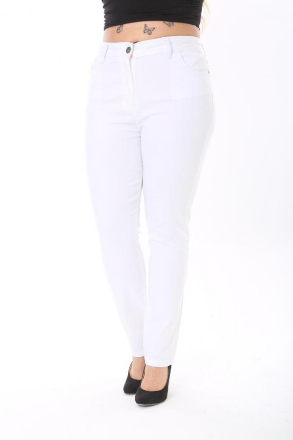 Beyaz Strech Pantolon